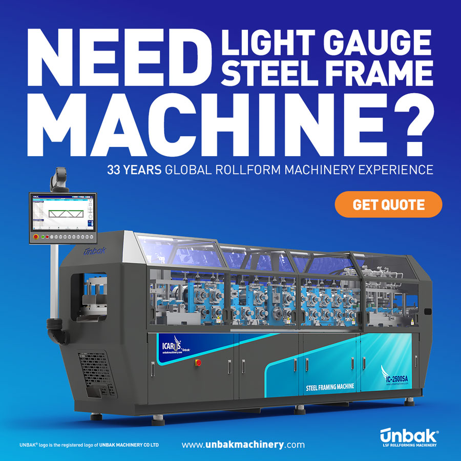 light gauge steel rollform machine, cold formed steel machine