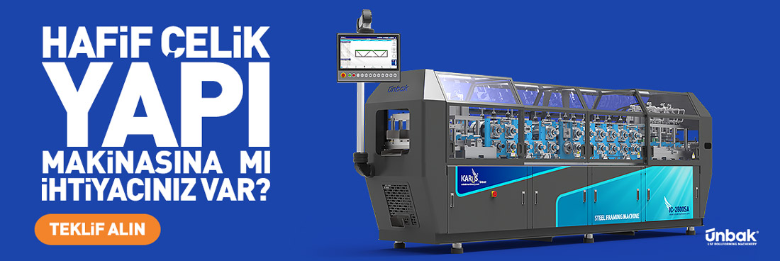 Hafif çelik yapı sistemeleri için IC-2500SA çelik yapı makinası – UNBAK tarafından geliştirilen modüler üretim teknolojisi reklam görseli