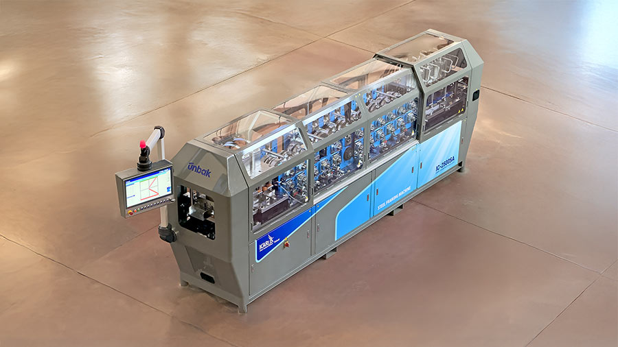 UNBAK 2000 Series light gauge steel framing rollform machine
