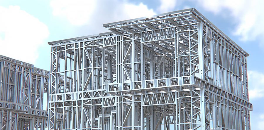 Cold formed steel buildings constructed with a light gauge steel frame and operated using a cold formed steel machine and advanced framing machine in an LGSF construction project.