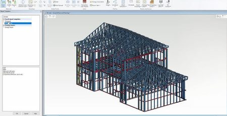 BIM yazılımı kullanılarak yapılan hafif çelik yapı, prefabrik ve modüler ev tasarımı – prefabrik ve modüler yapılar için çelik konstrüksiyon modelleme.